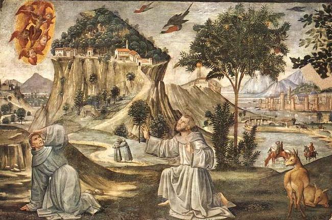 GHIRLANDAIO, Domenico Stigmata of St Francis France oil painting art